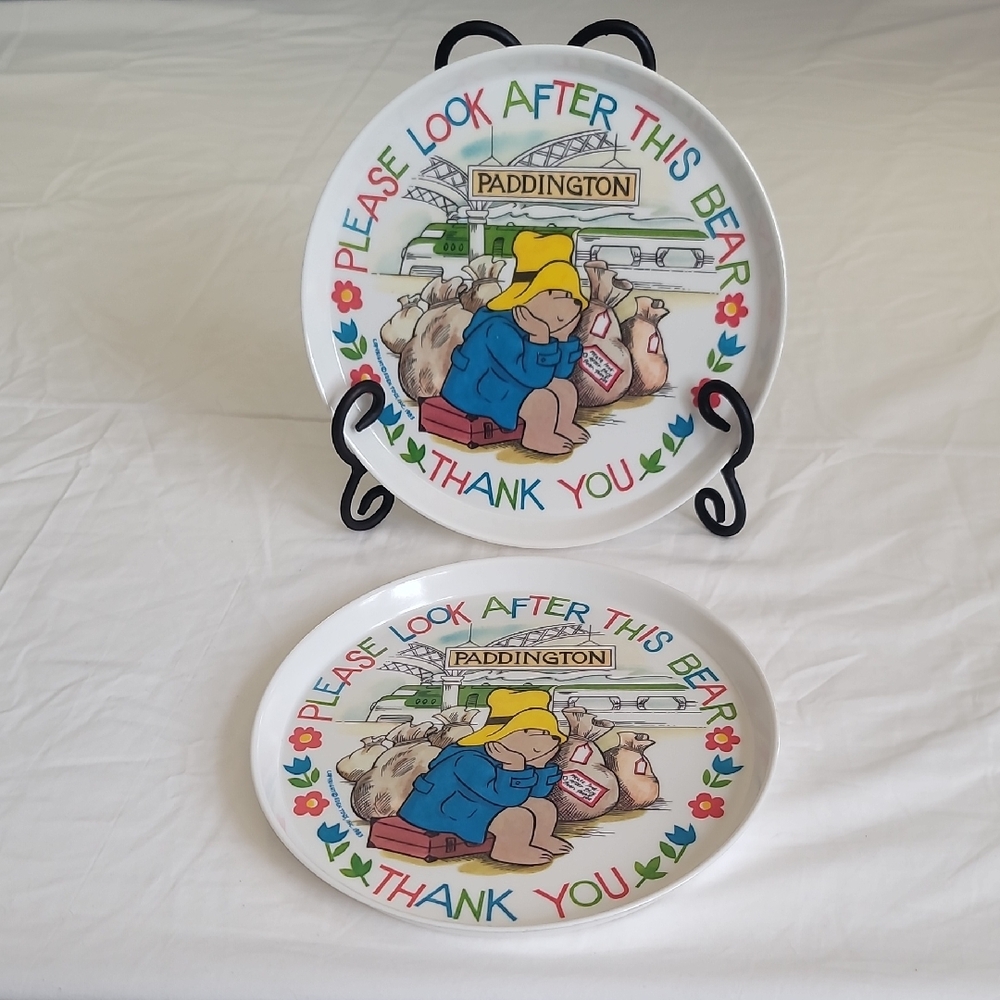 Vintage Silite 10”Paddington Bear Plate “Please Look After This Bear Thank You!